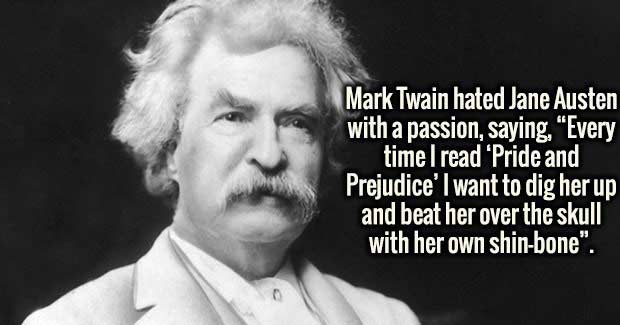 black and white photo of mark twain