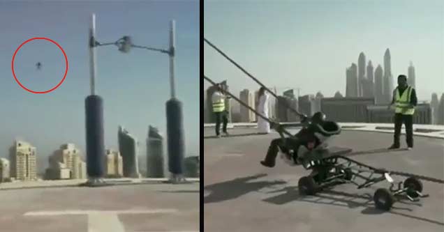 Human Slingshot In Dubai Goes Terribly Wrong Wow Video Ebaum S World