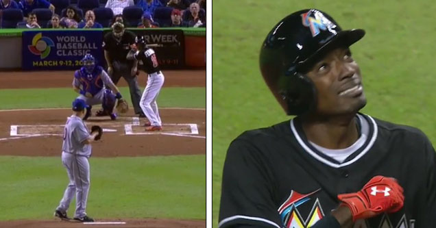 Dee Gordon hits home run after tribute to Jose Fernandez (Video)