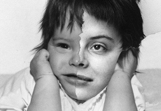 Artist Bobby Neel Adams spent years on The Age Map project which confronts a person's face from young to old, combining them into a freakish design.