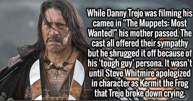 photo caption - While Danny Trejo was filming his cameo in