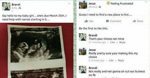 facebook comments on picture of ultrasound