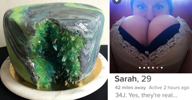 geode cake | sarah 34j tinder - Sarah, 29 42 miles away Active 2 hours ago 34J. Yes, they're real...