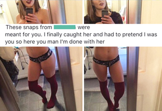 He had suspicions that his girlfriend was cheating on him, so he decided to create a fake account on Snapchat...