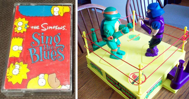 compact cassette - The Simpsons The Simpsons Sing The Blues Do The Batman Cool Day Born Under Arad Slun Moane Lisa Blue Deep, Deep Thout Sing Geffen Blues Troduced Byrjalt Ardon Wilas