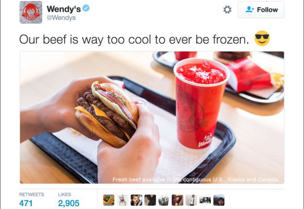 Step yo troll game up son because you're messing with Wendy's and you know they got good beef. 