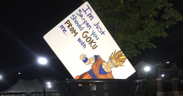 goku prom with me - I'm Just Saiyan you Should Goku Prom with me...