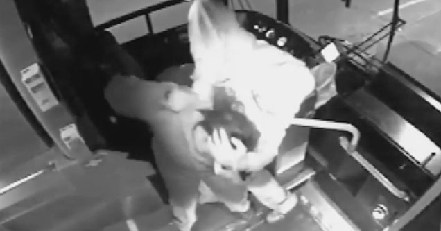 Badass Old Man With A Cane Stops Attack On Bus Driver