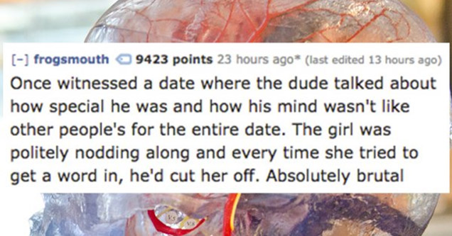 story about witnessing a terrible date