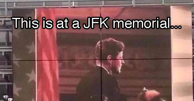 This is at a JFK memorial.