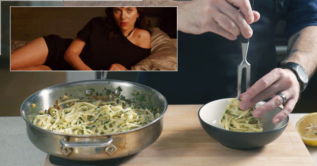 Guy Creates "Aglio e Olio" Pasta From The Film 'Chef'
