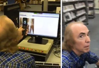 Library Old Man Porn - Creepy Dude Looking At Porn In The Kid Section Of The Library - Wow Video