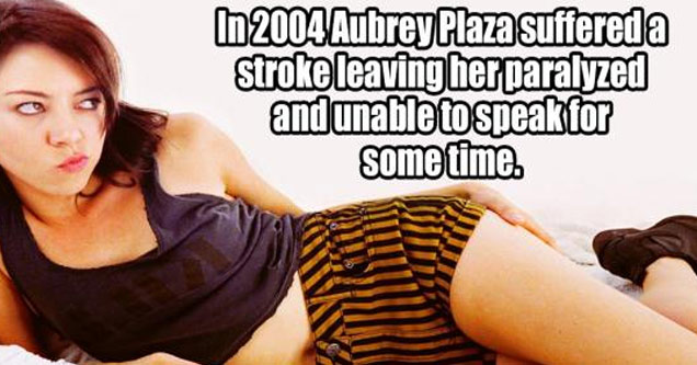 aubrey plaza in shorts lying on her side