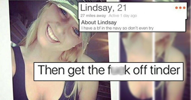 Tinder Girl who has BF, mentions it in profile - funny memes