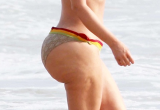 The latest pics of Kim's butt are ridiculous looking.