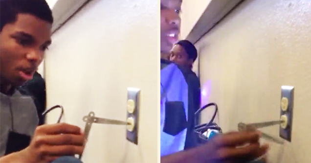 Brilliant Kid Sticks Metal Tool Into Electrical Outlet