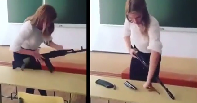 Badass Chicks Breaks Down & Rebuilds A Firearm In 30 Seconds