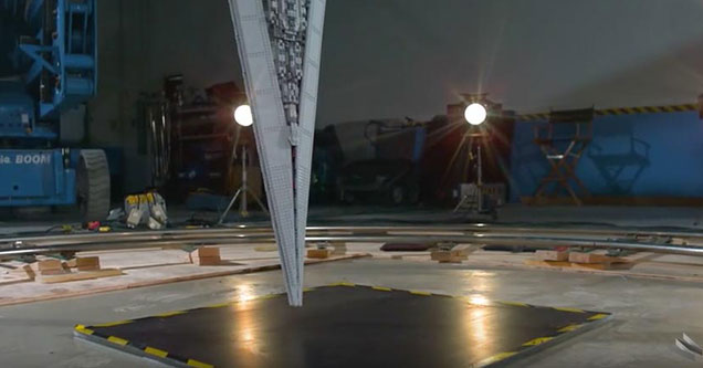 Slow Mo Crash Footage Of A Giant Lego Star Destroyer Ftw Video