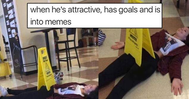 meme - moister than an oyster meme - when he's attractive, has goals and is into memes Class