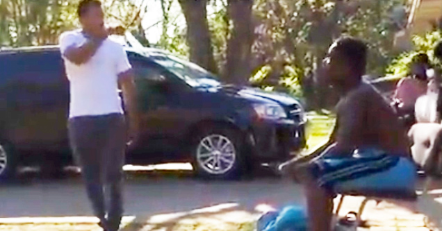Dude Gets Confronted And KO'd For Messing With Another Man's Kids