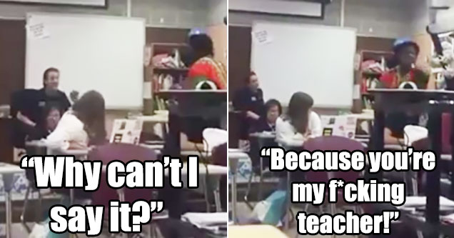 Heated Conversation Between Teacher & Black Student Over 'The N Word'