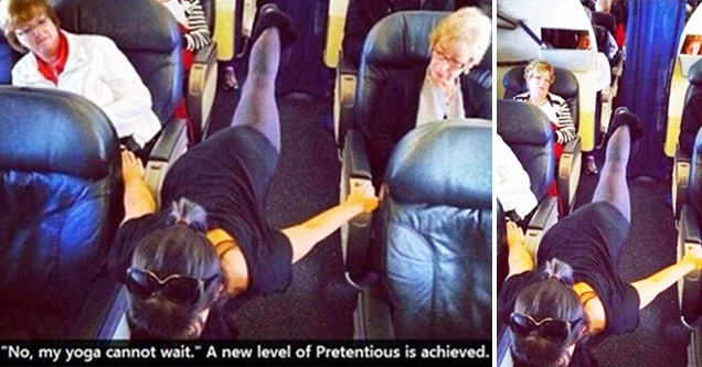 yoga on plane - Im