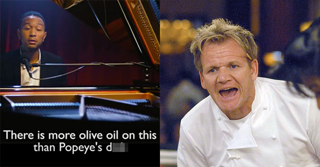 Gordon Ramsay is channeled hilariously by John Legend.