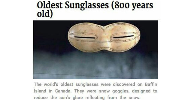 worlds oldest sunglasses 800 years old