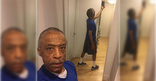 al sharpton taking a selfie