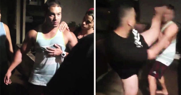 Meathead Talking Smack Gets a Swift Lesson in Humility Courtesy of a Swift Kick to the Face