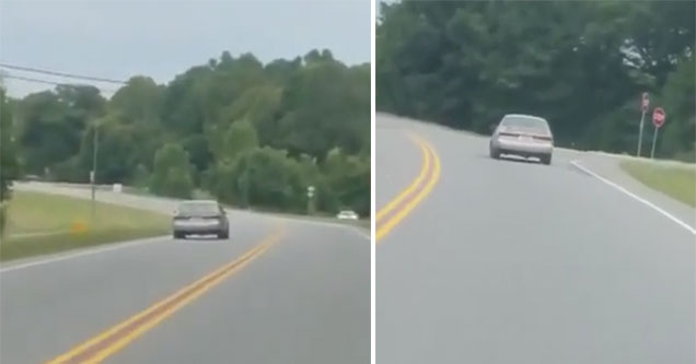 drunk driver driving into oncoming traffic on the freeway