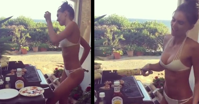 Could Watch This Sexy BBQ Babe Sizzle All Day Long!