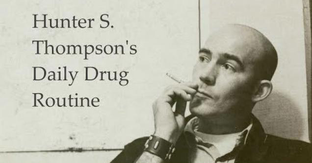 Hunter S Thompson Daily Routine Joe Rogan Hunter S. Thompson's Daily Drug Schedule, Read By Joe Rogan - Wow Video