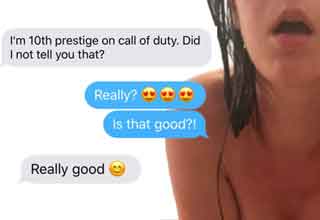 This dude somehow used his video game cred to get nudes from a wannabe military honey. 