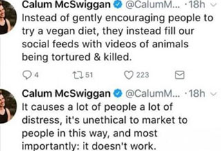 A heated twitter rant from a man fed up with Peta's bullsh*t.