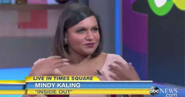 mindy kaling chooses her words wisely on abc