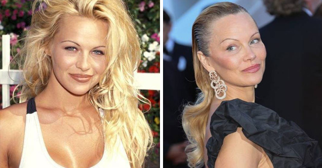 pamela anderson old and young