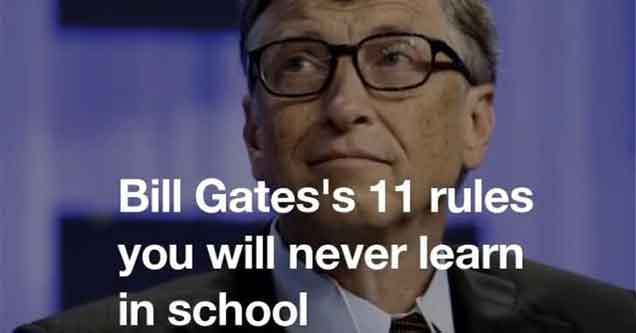 bill gates gives some great advice