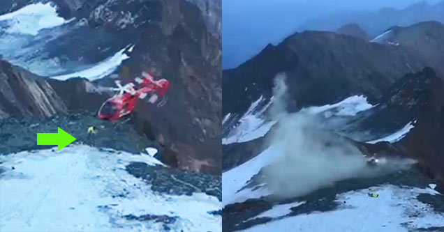 Intense Footage of a Rescue Helicopter Crashing During A Rescue Mission