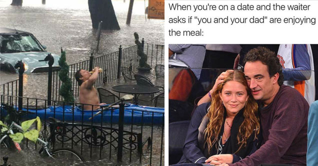 mary kate olsen sarkozy - When you're on a date and the waiter asks if