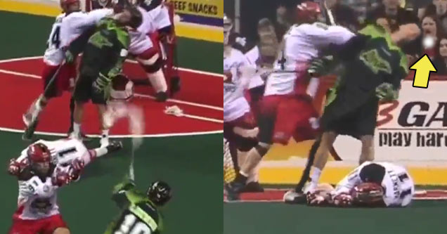 Lacrosse Cheapshot Ends With An Insane Knockout