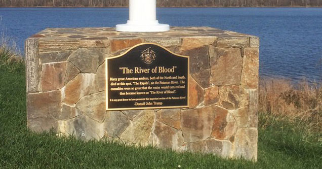 Donald Trump Has a Civil War Plaque on his Golf Course Commemorating a Battle that Never Happened