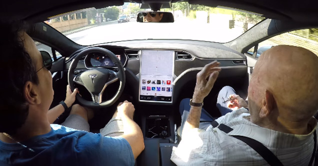 97 Year Old Man Rides In A Tesla For The First Time