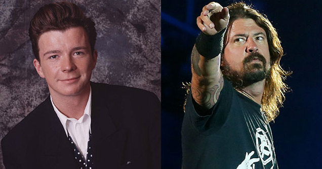 Rick Astley and Foo Fighters