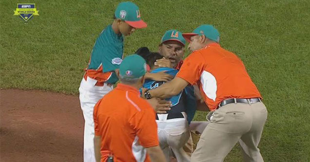 a great shows of sportsmanship after team hits a walk off home run