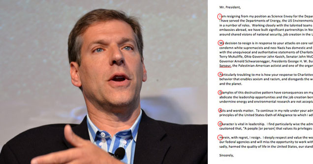 Trump Just Got Trolled With A Resignation Letter That Spells Out 'Impeach'