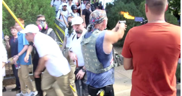 Crazy White Nationalist Fires Into A Crowd of People