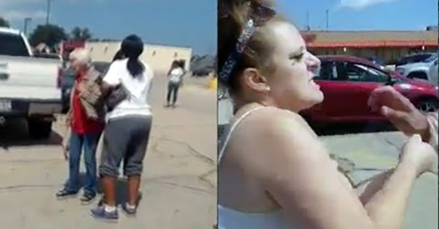 trailer chick tries to steal a purse