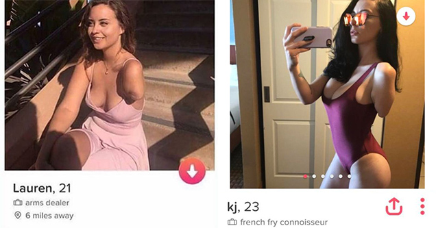 two one-armed girls on tinder