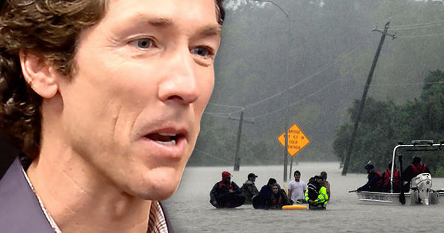 Joel Osteen FINALLY Offers Shelter In His Mega Church